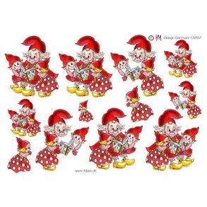 3D ark - Jul, Nissemor l�ser for nisseb�rn (polkanisser)