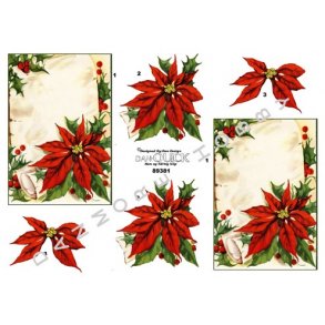 3D ark - Jul, julestjerne p� pergamentrulle