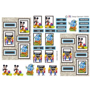 3D klippeark - B�rnemotiv, F�dselsdag dreng 7-8-9 �r