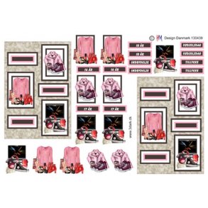 3D klippeark - B�rnemotiv, F�dselsdag pige 16-17-18 �r