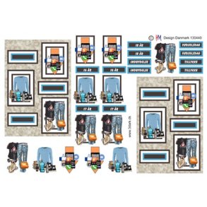 3D klippeark - B�rnemotiv, F�dselsdag dreng 16-17-18 �r