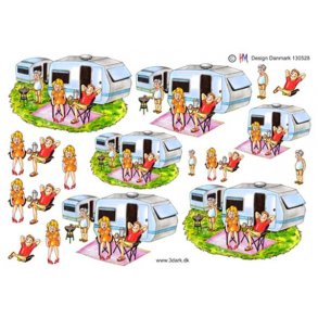 3D klippeark - Sport & Fritid. Camping