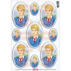 3D ark - Konfirmation. Dreng, ovaler