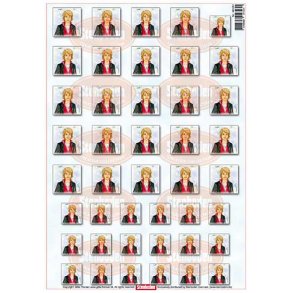 3D ark - Konfirmation. Dreng, r�d tr�je, 24 store, 19 sm�