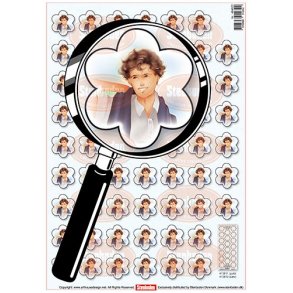 3D ark - Konfirmation. Dreng, poloshirt, 50 blomster