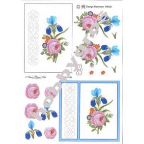 3D sy ark - Blomster