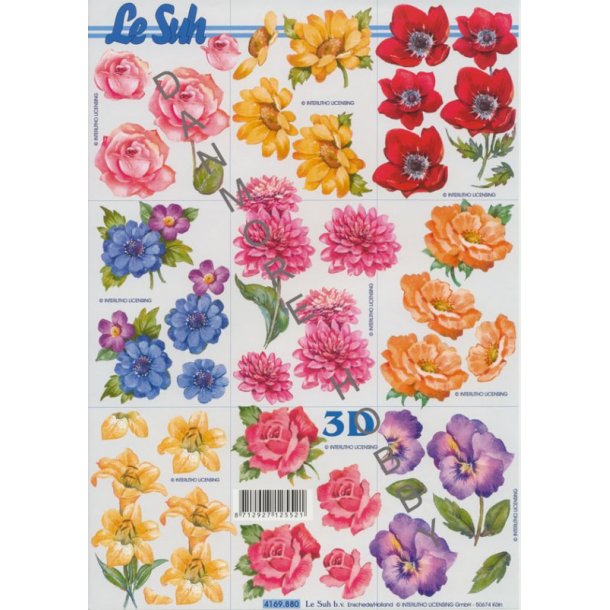 3D ark - Sm motiver, blomster