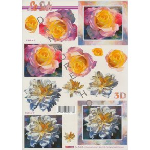3D ark - Blomster, rose
