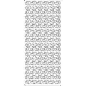 Stickers - Tal, 60 , guld