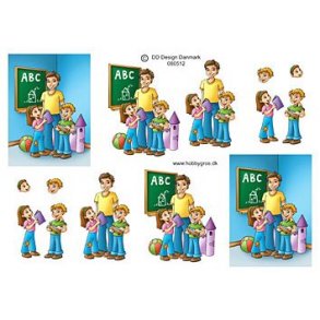 3D ark - Job, skolelrer, mand