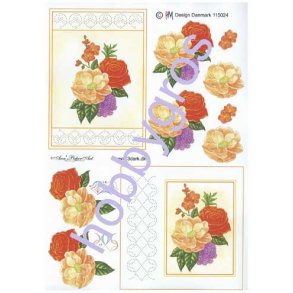 3D sy ark - Blomster