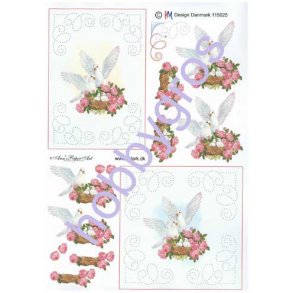 3D sy ark - Blomster, duer, rede