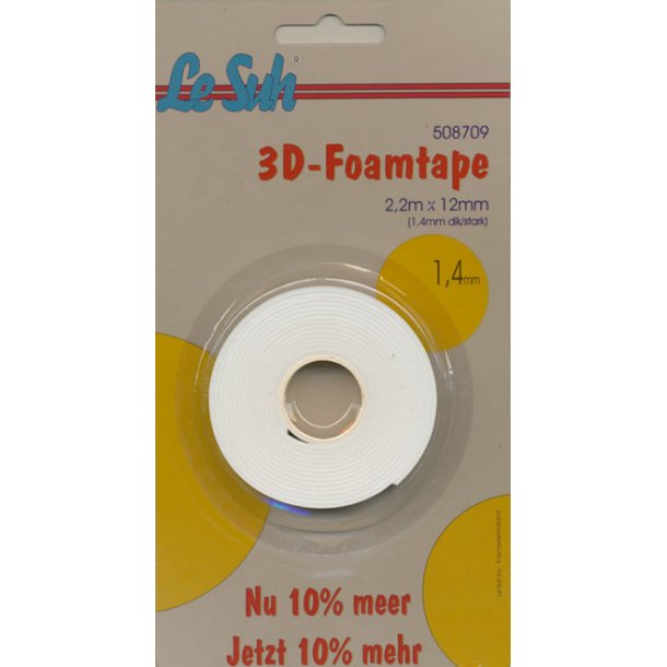 3D foam tape/skumtape 1,4x12x2200mm