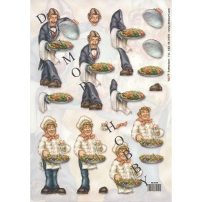 3D ark - Job, kok og tjener