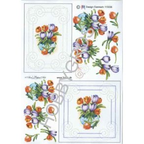 3D sy ark - Blomster, tulipaner