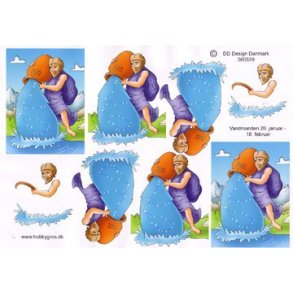 3D ark - Stjernetegn, stjernetegn, vandmanden