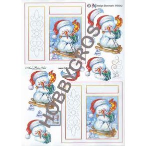 3D sy ark - Jul, snemand p� k�lk