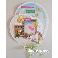 Dutch Doobadoo skabelon, 2 stk. balloner, max str. 14x19cm