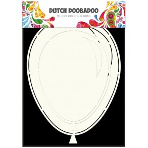 Dutch Doobadoo skabelon, 2 stk. balloner, max str. 14x19cm