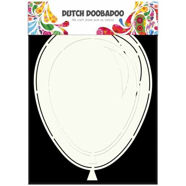 Dutch Doobadoo skabelon, 2 stk. balloner, max str. 14x19cm