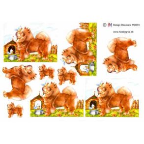 3D ark - Hund, Chowchow