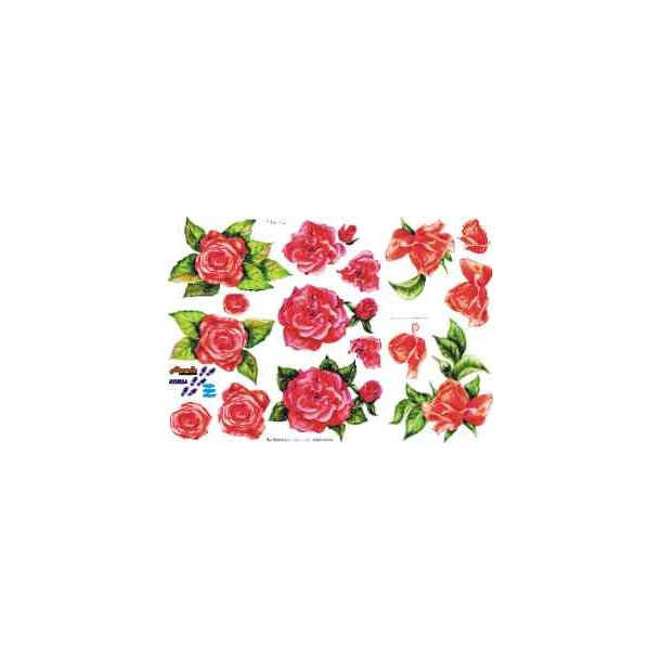 3D ark - Blomster, rose
