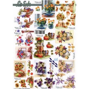 3D ark - Sm motiver, blomster, grskar, solsikke