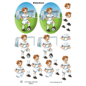 3D ark - Sport. Fodboldspiller, K�benhavn