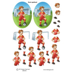 3D ark - Sport. Fodboldspiller, nord sj�lland