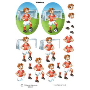 3D ark - Sport. Fodboldspiller, Silkeborg