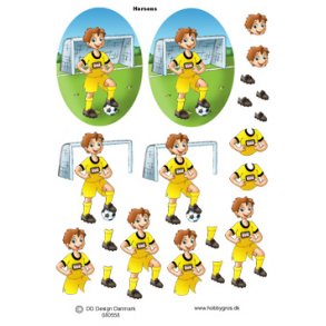 3D ark - Sport. Fodboldspiller, Horsens