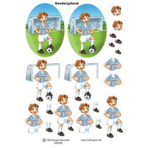 3D ark - Sport. Fodboldspiller, s�nderjylland