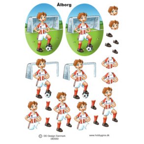 3D ark - Sport. Fodboldspiller, �lborg