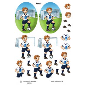 3D ark - Sport. Fodboldspiller, �rhus