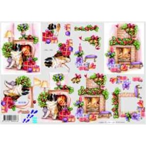 3D ark - Jul, julehund, skt. Bernhard