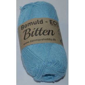 kologisk bomuldsgarn - Bitten Eco, lys turkis