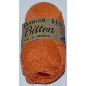 kologisk bomuldsgarn - Bitten Eco, orange