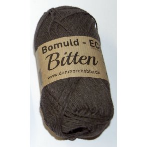 kologisk bomuldsgarn - Bitten Eco, mrkebrun