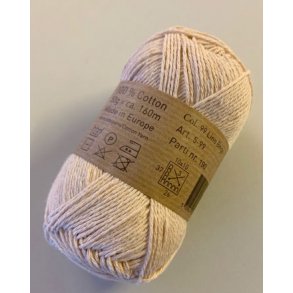 kologisk bomuldsgarn - Bitten Eco, lino beige