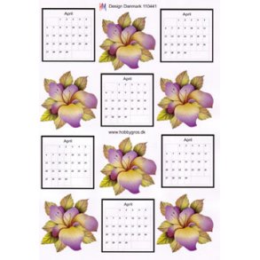 3D ark - Kalender, april