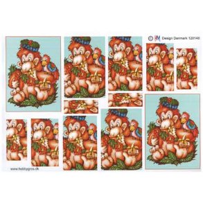 3D Pyramideark, abe spiser banan