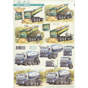 3D ark - Lastbiler, cementbil