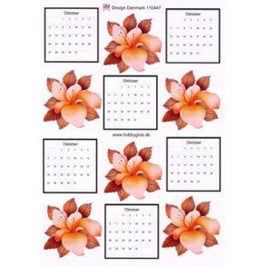 3D ark - Kalender oktober