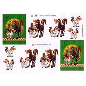 3D ark - Hest & fl der morer sig