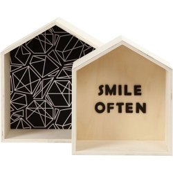 Bogkasser / huse til miniature verden i lyst tr