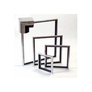 Svveramme tr, 30x30cm, antik slv