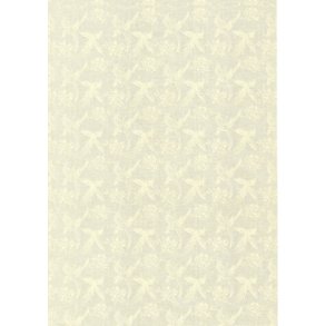 Papir med fugle mnster, 115g, A4, elfenben