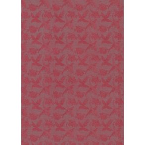 Papir med fugle mnster, 115g, A4, vinrd