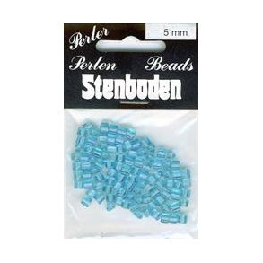 Kube/triangleperle turkis, 5mm, 100stk