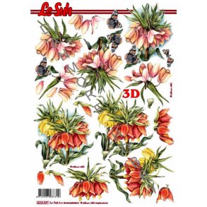 3D ark - Blomster, kejserkrone